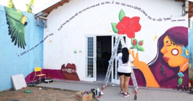 Obras com tintas naturais transformam muros de escolas